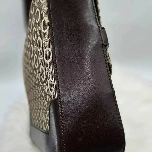 Celine Toile Carriage Leather Shoulder Bag - Picture 9 of 17